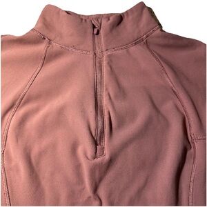 Yogalicious Lux Mauve Pullover Cropped 1/4 Zip Large